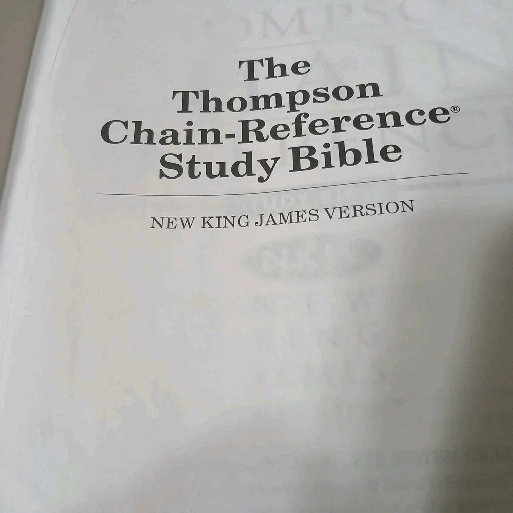 The Thompson Chain Reference Study Bible  NKJV Thumbed Index Black Bonded...